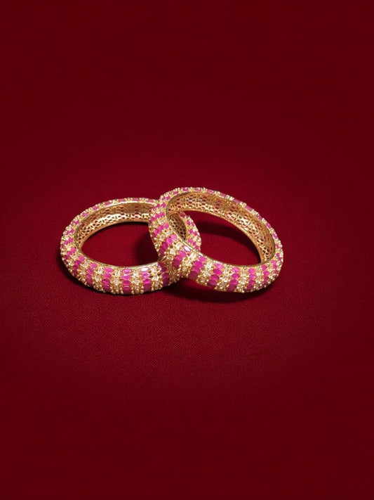 Bangles studded with American Diamonds