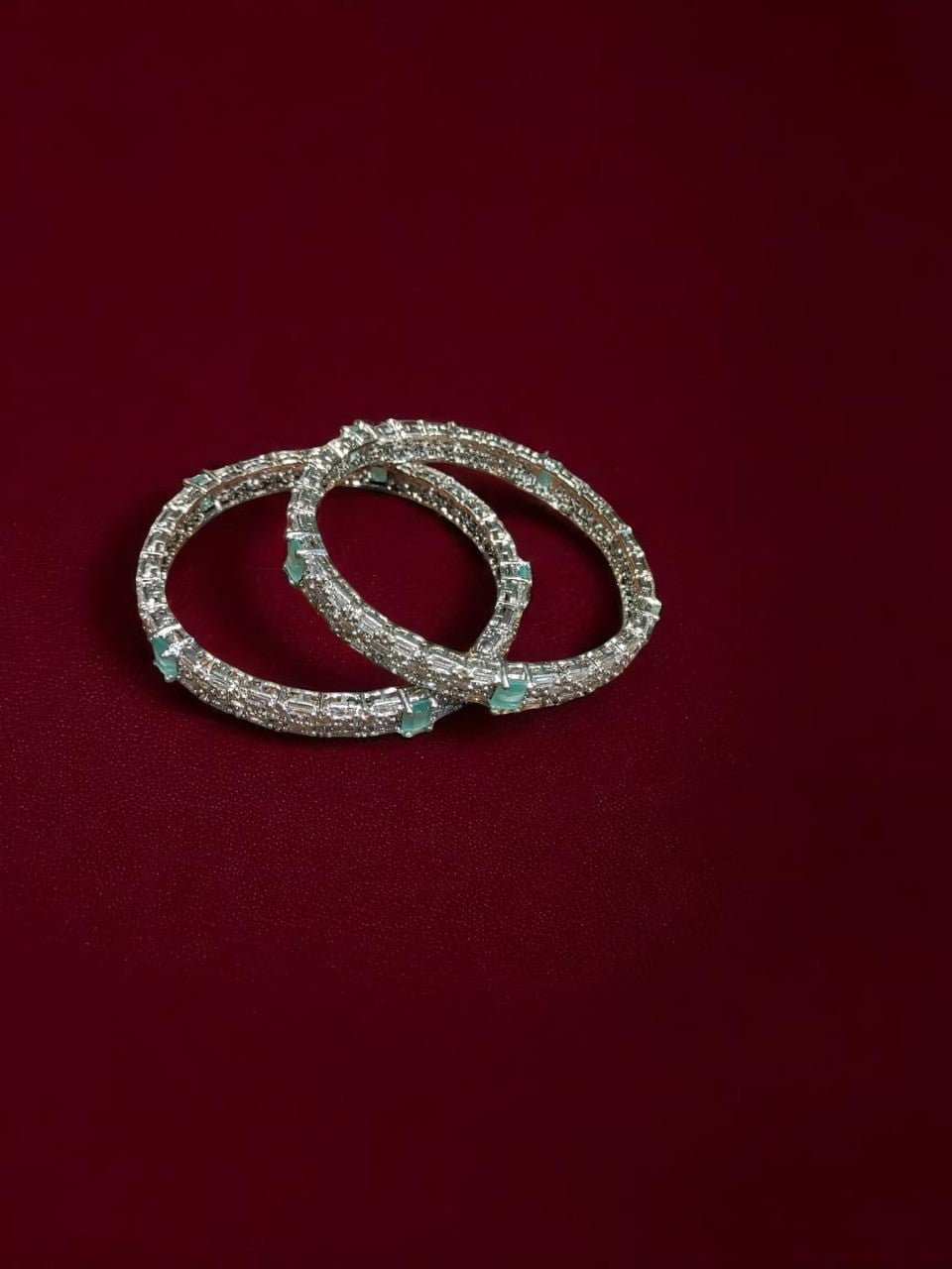 Bangles studded with American Diamonds
