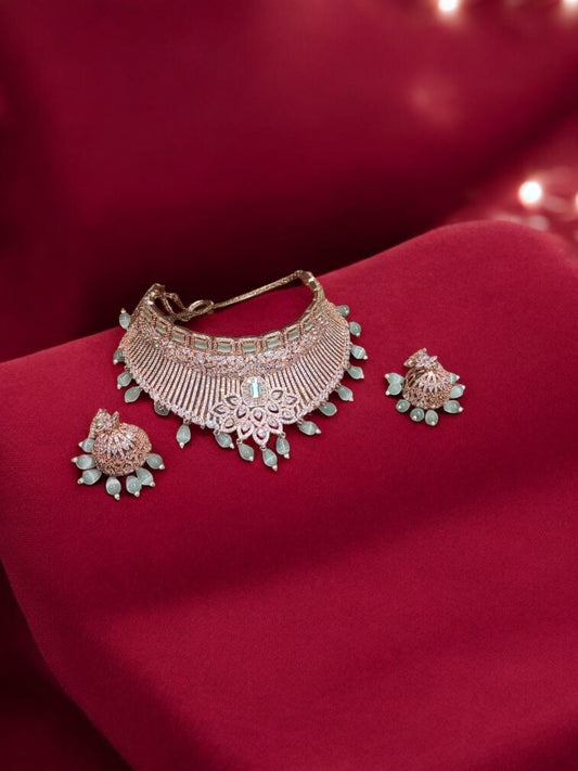 Necklace Set with American Diamonds