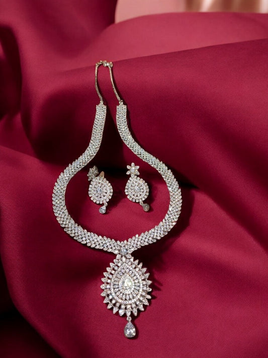 Necklace Set with American Diamonds