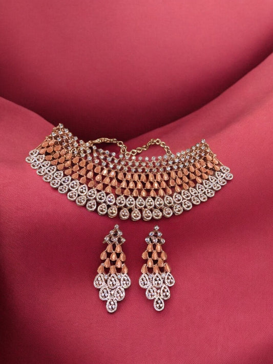 Necklace Set with American Diamonds